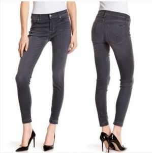 Hudson Nico Midrise Skinny Jeans Ally Wash Gray 27